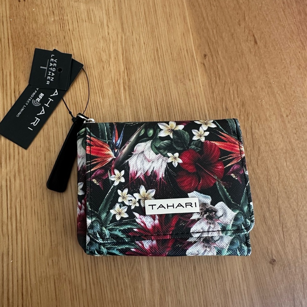 NWT Tahari Floral Wallet